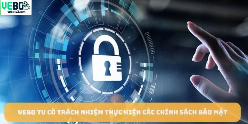 Vebo TV có trách nhiệm thực hiện các chính sách bảo mật 